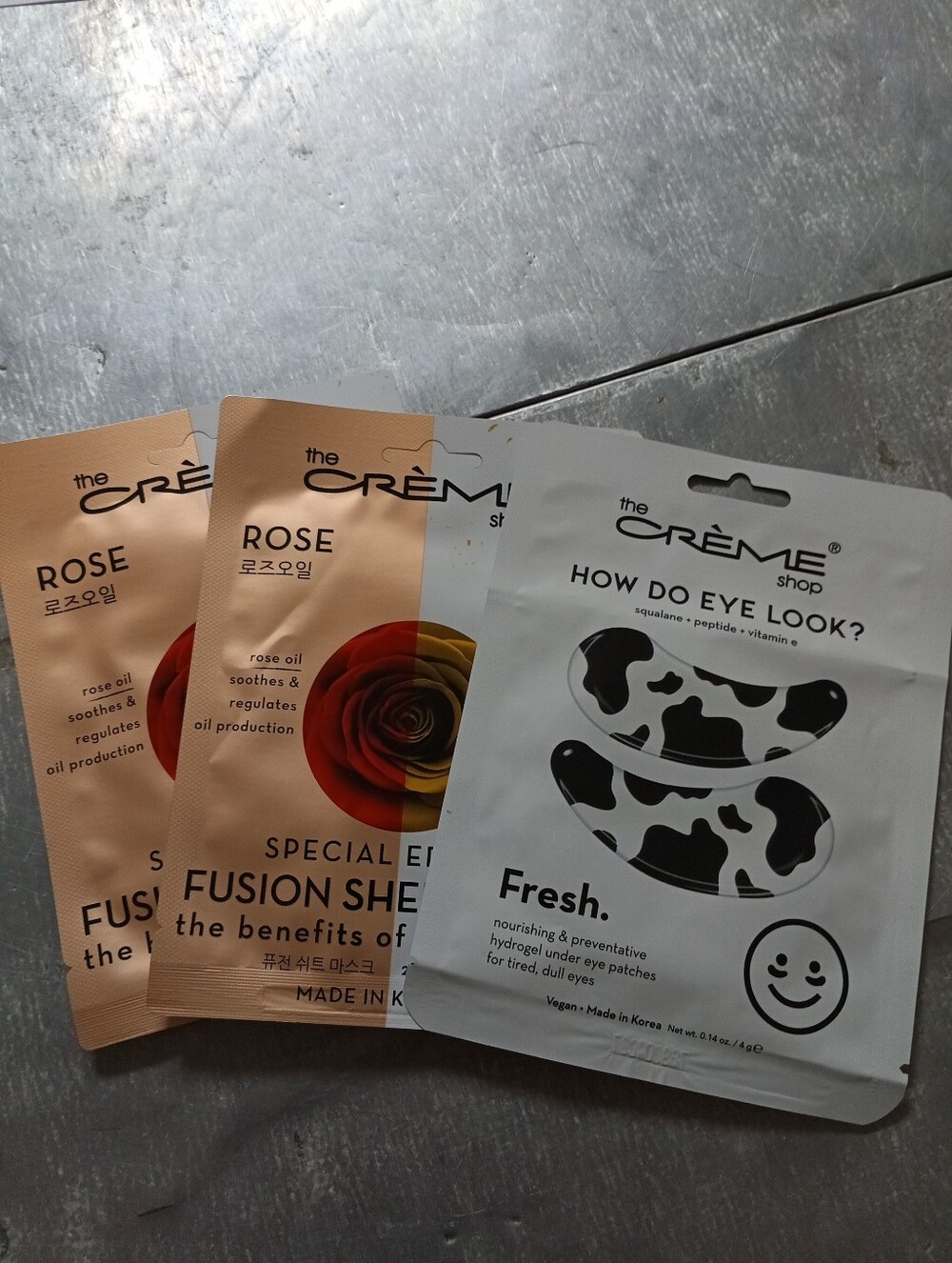 The Creme Shop  Rose Gold Special Edition Fusion Sheet Masks And Eye Patches
